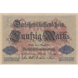 GERMANY 50 MARK 1914 UNC